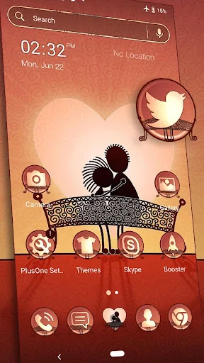 Lovers Bench Launcher Theme
