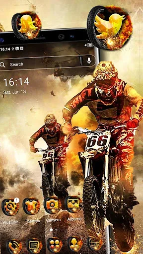 Motocross Biker Theme