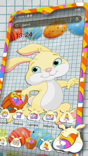 Paper Bunny Launcher Theme