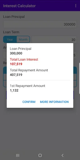 Loan Interest Calculator screenshot 2