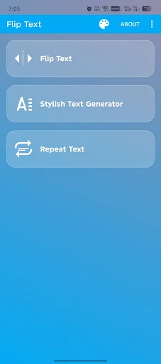 Flip Text–Repeat, Stylish Font