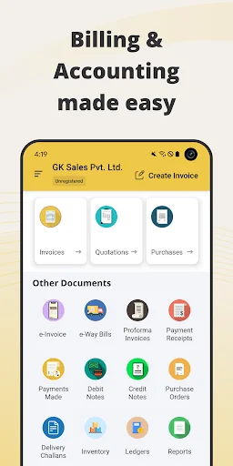 GimBooks: Invoice, Billing App screenshot 1