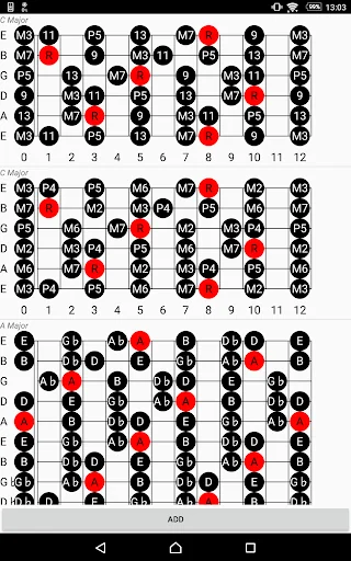 Guitar Scales Free - Fretboard screenshot 3