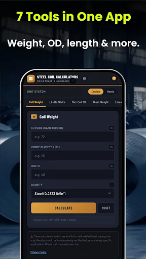 Steel Coil Calculator Pro
