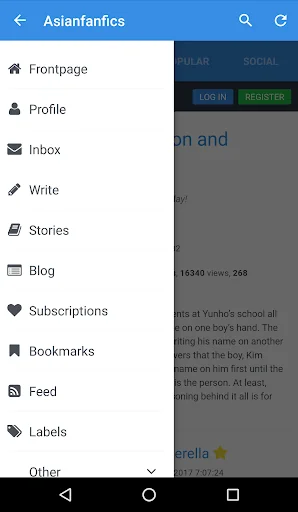 Asianfanfics screenshot 2