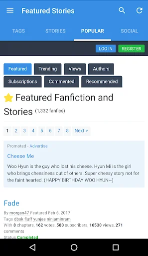 Asianfanfics screenshot 4