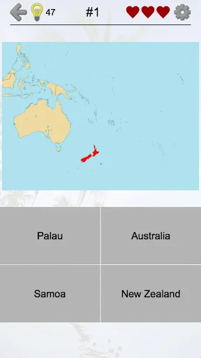 Australian States and Oceania