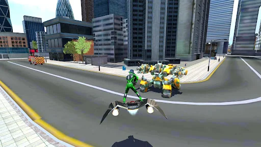 Rope Frog Ninja Hero Car Vegas screenshot 2
