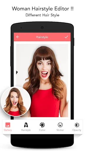 Woman Hairstyle Photo Editor