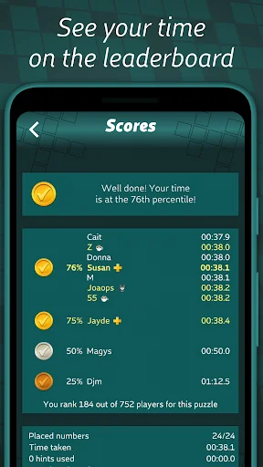 Astraware Number Cross screenshot 2