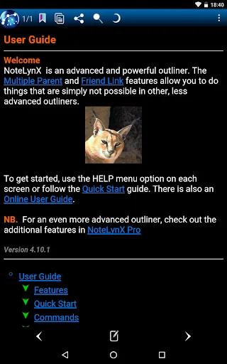 NoteLynX Pro Outliner Mindmap screenshot 2
