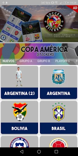 America Cup Stickers