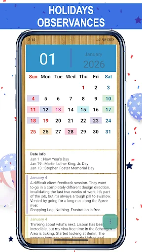 US Holidays Calendar