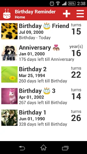 Birthday Reminder Alarm