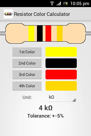 Resistor Color Calculator screenshot 2