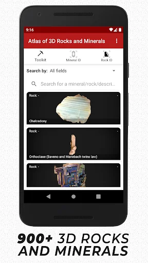 Atlas of 3D Rocks and Minerals screenshot 1