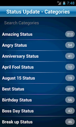 Status Quotes Collection screenshot 1