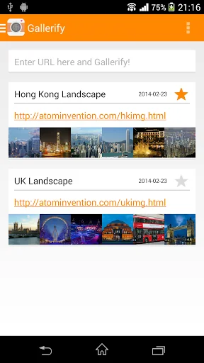 Gallerify (webpage to gallery) screenshot 1