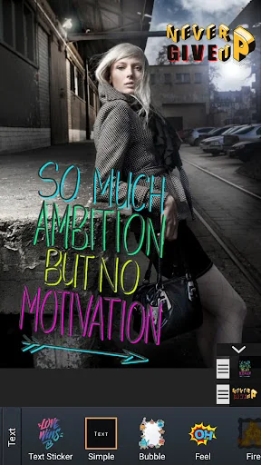 Text on Photo