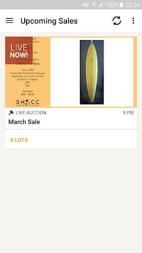 California Gold Surf Auction