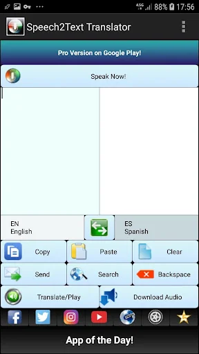 Speech to Text TTS Translator