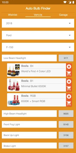 Auto Bulb Finder - Bulb Size screenshot 2