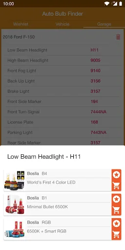 Auto Bulb Finder - Bulb Size screenshot 4