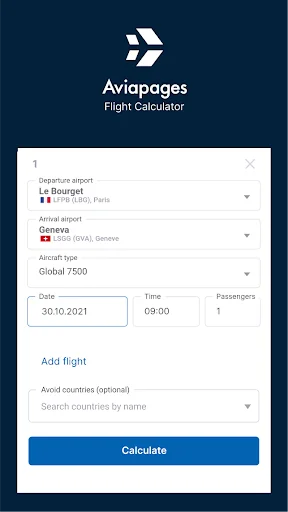 Flight Time Calculator