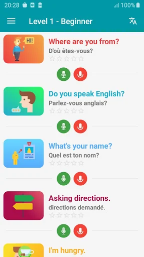 English Conversation - Awabe screenshot 1