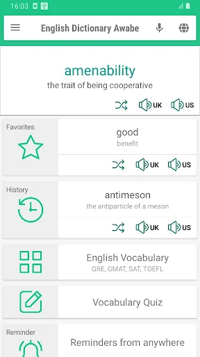 English Dictionary - Awabe screenshot 1