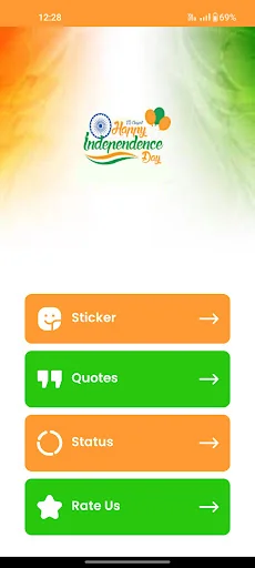 Independence 15 August Sticker