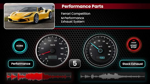 Car Engine Sounds - Gas Pedal screenshot 2