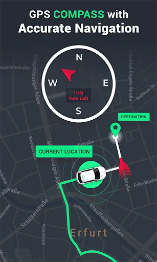 GPS Compass & HUD Speedometer screenshot 2