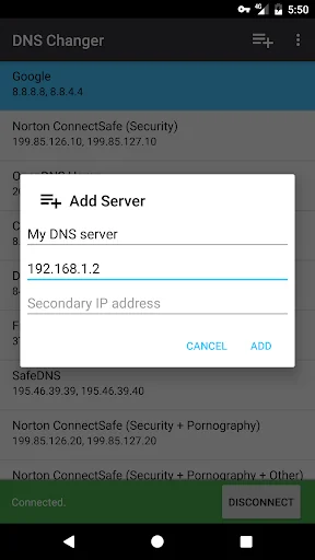 DNS Changer - Lilly screenshot 2