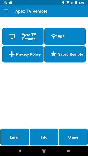 Apex TV Remote Control