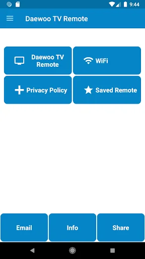 Daewoo TV Remote Control