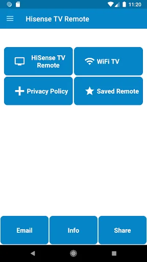 HiSense TV Remote Control screenshot 1