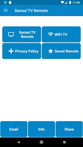 Sansui TV Remote Control screenshot 1