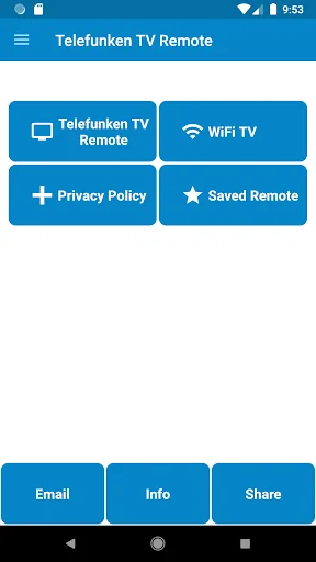 Telefunken TV Remote Control
