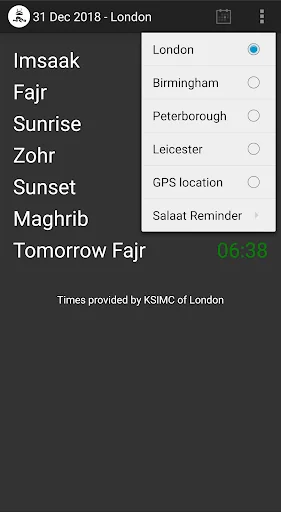 UK Shia Salaat Times screenshot 3