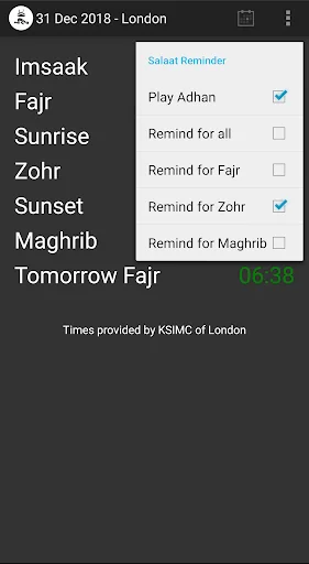 UK Shia Salaat Times screenshot 4