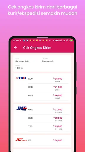 Cek Resi dan Ongkos Kirim screenshot 4