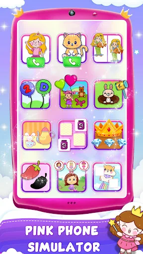 Princess Phone Game for Girls screenshot 1