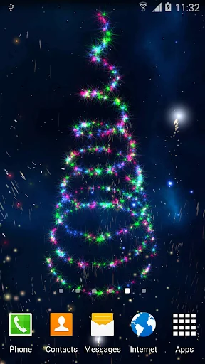 3D Christmas Tree Wallpaper screenshot 1