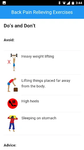 Back Pain Relieving Exercises screenshot 3