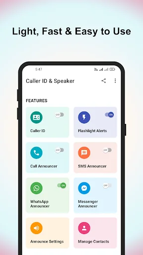 Caller ID & Speaker