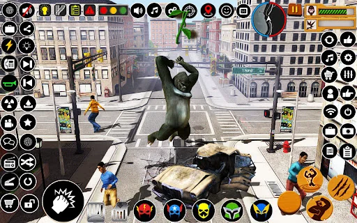 Angry Gorilla City Attack
