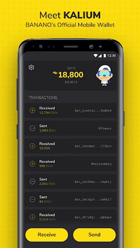 Kalium - BANANO Wallet