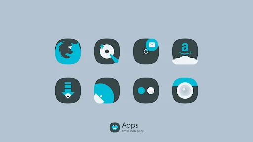 Timus: Squircle Dark Icon Pack screenshot 1