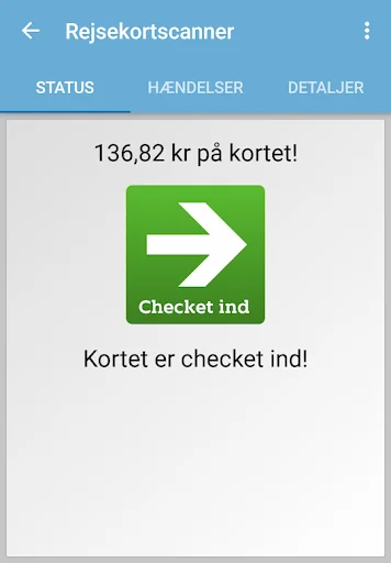 Rejsekortlæser screenshot 2